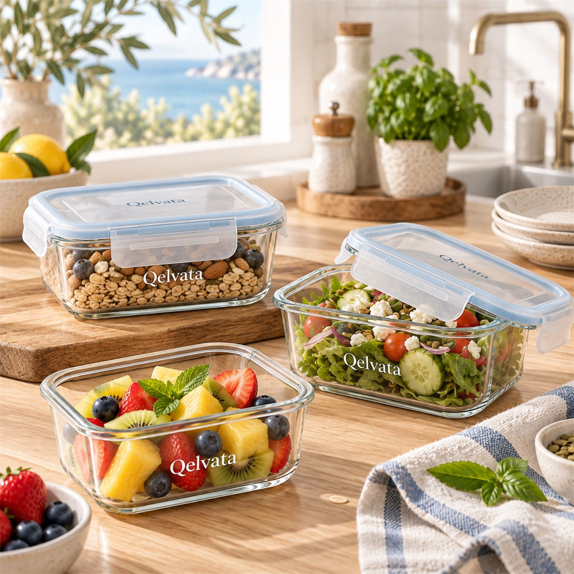 FreshLock Glass Food Container Set - view 1