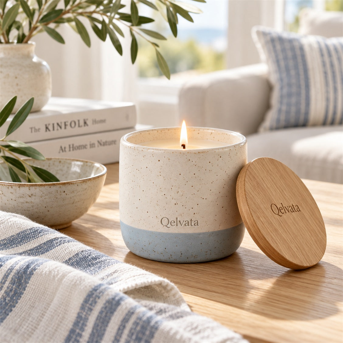 Driftwood Lidded Scented Candle - view 1